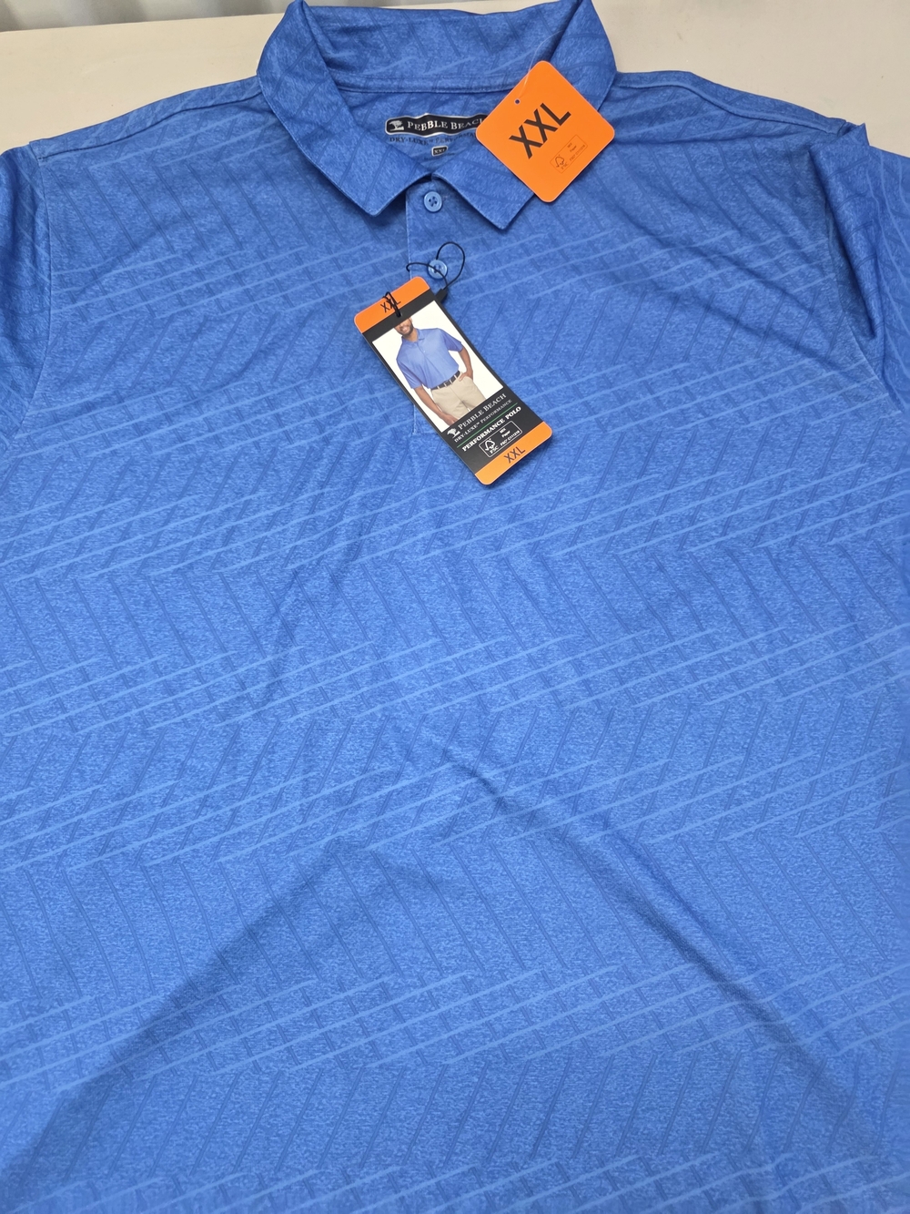 Pebble Beach Dry-Luxe Performance Polo Shirt Men's Size XXL NWT - Picture 2 of 8